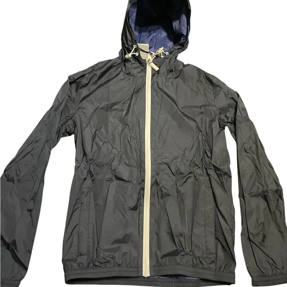 Invicta Black Windbreaker with Cream Accents